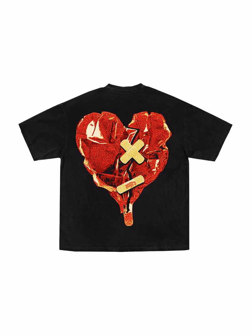 Mended Hearts, Black, Back View